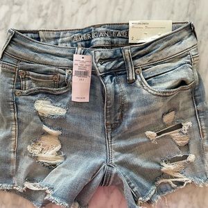 American Eagle low rise denim shorts